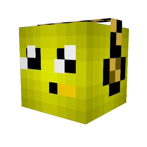 HekigyokuHD Minecraft avatar head, 3D render