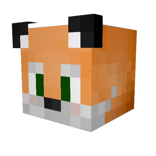 HekisaXD Minecraft avatar head, 3D render