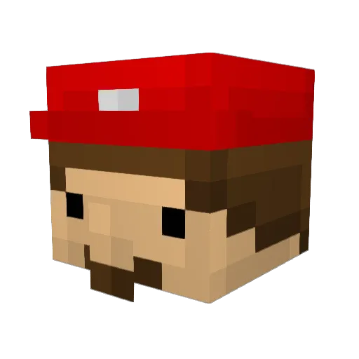 Hekkel23 Minecraft avatar head, 3D render