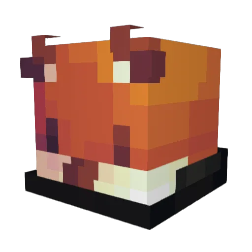 HekraTmc Minecraft avatar head, 3D render