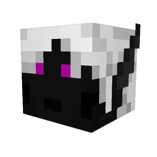 Hektek Minecraft avatar head, 3D render