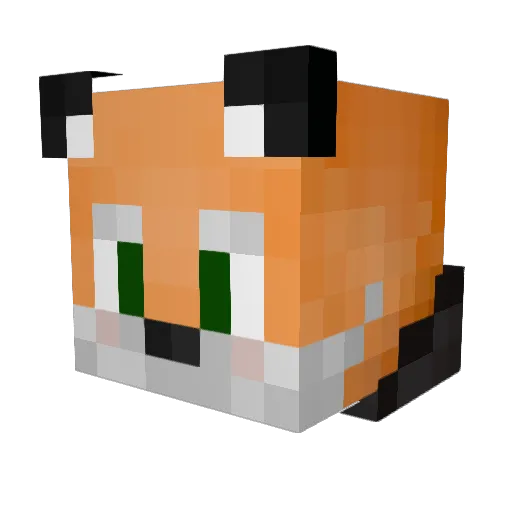 HektoHD Minecraft avatar head, 3D render