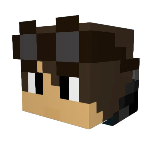 HelEtain Minecraft avatar head, 3D render