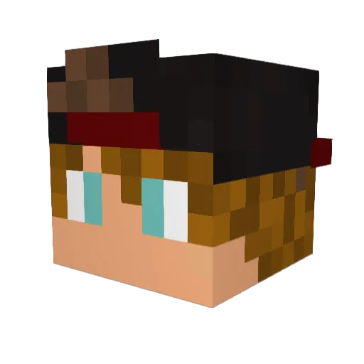 HelGenuch Minecraft avatar head, 3D render