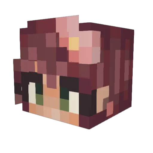 HelKom73 Minecraft avatar head, 3D render