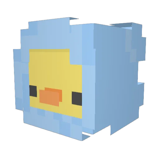Hela1234 Minecraft avatar head, 3D render
