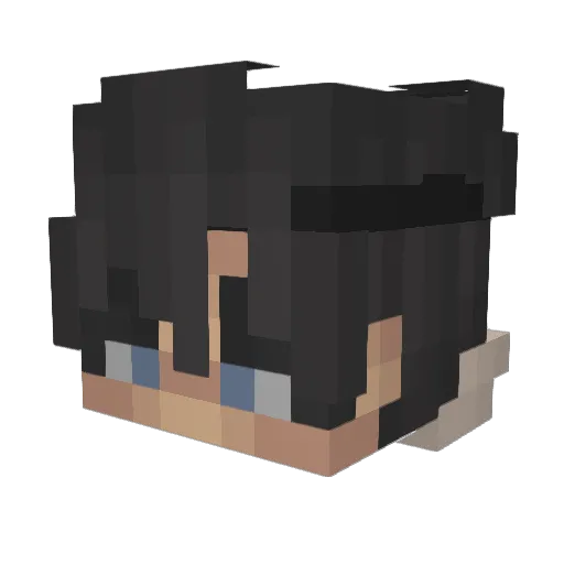 Helaas1 Minecraft avatar head, 3D render