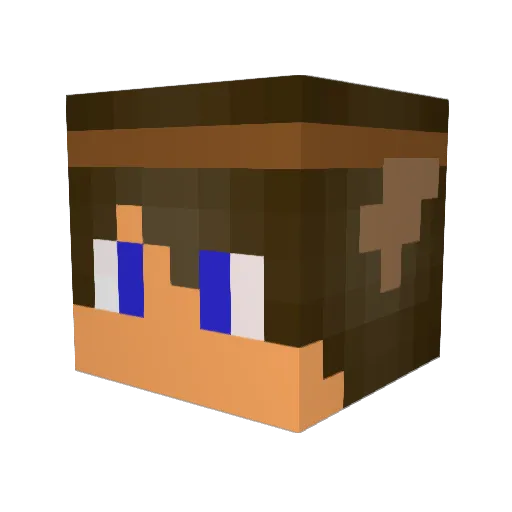 Helaman Minecraft avatar head, 3D render