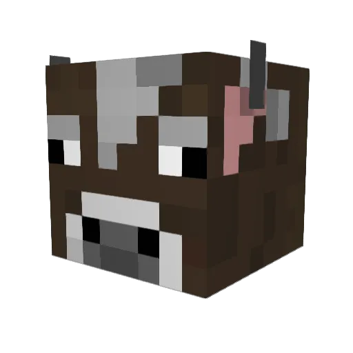Helbertti Minecraft avatar head, 3D render