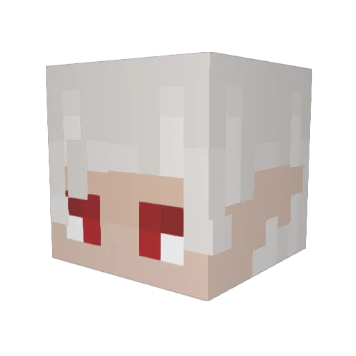 Helda11 Minecraft avatar head, 3D render