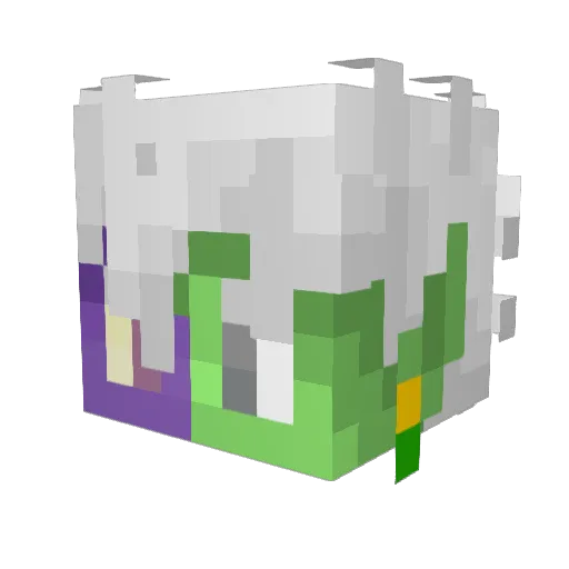 Heldasmos Minecraft avatar head, 3D render
