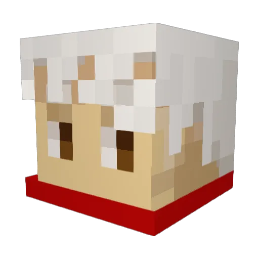 Heldronus Minecraft avatar head, 3D render