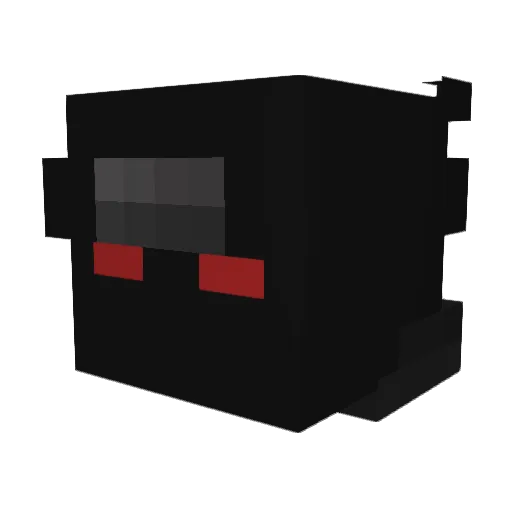 HeleXz Minecraft avatar head, 3D render