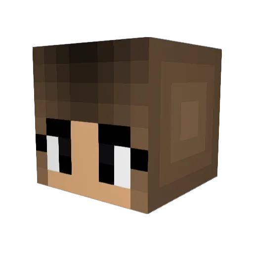 Heleena Minecraft avatar head, 3D render