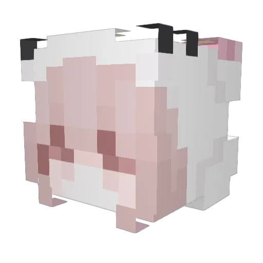 Heleisa Minecraft avatar head, 3D render