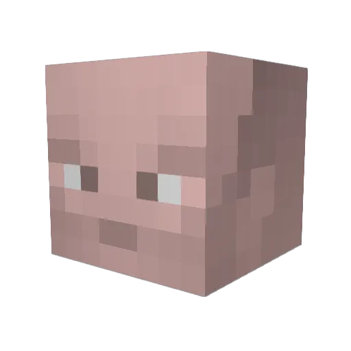 Helek_RS Minecraft avatar head, 3D render