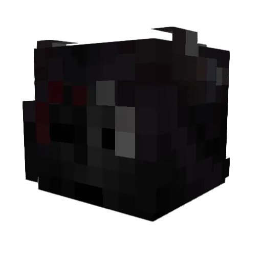 Helelphim Minecraft avatar head, 3D render