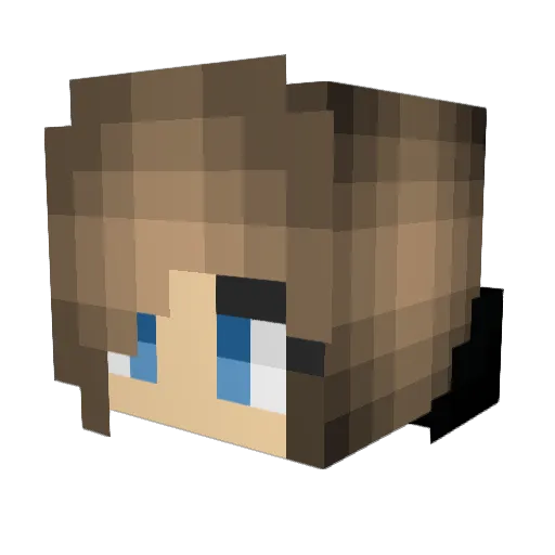 Helen84 Minecraft avatar head, 3D render