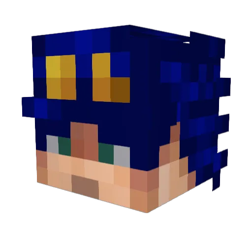 HelenDubois Minecraft avatar head, 3D render