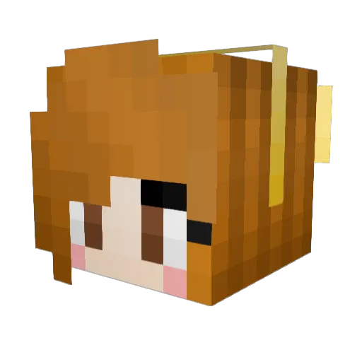 HelenG26 Minecraft avatar head, 3D render