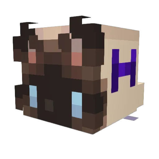 HelenWasTaken Minecraft avatar head, 3D render