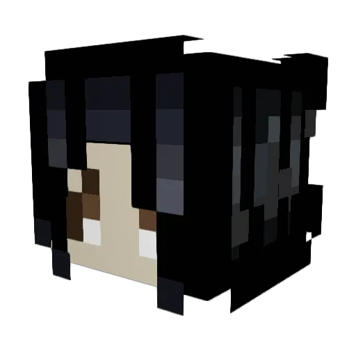 Helena16 Minecraft avatar head, 3D render