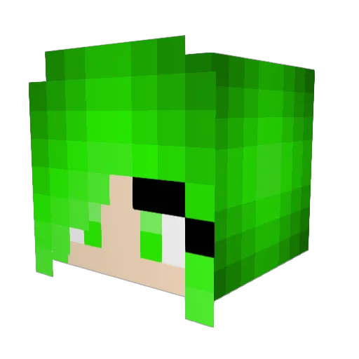 Helena9000 Minecraft avatar head, 3D render