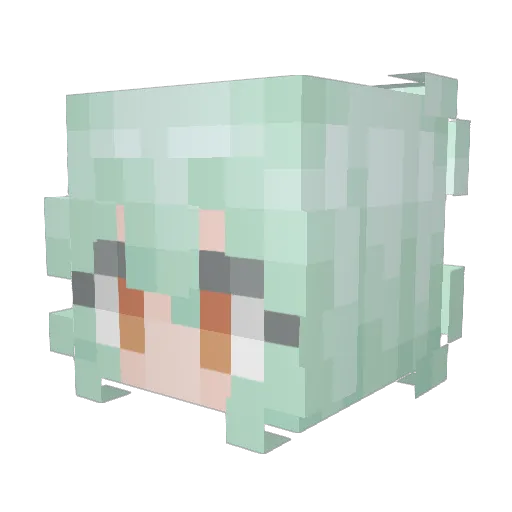 HelenaRosenthal Minecraft avatar head, 3D render