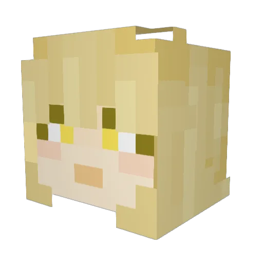 HelenaScreech Minecraft avatar head, 3D render