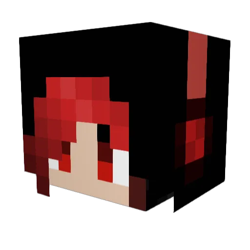 HelenaX_83 Minecraft avatar head, 3D render