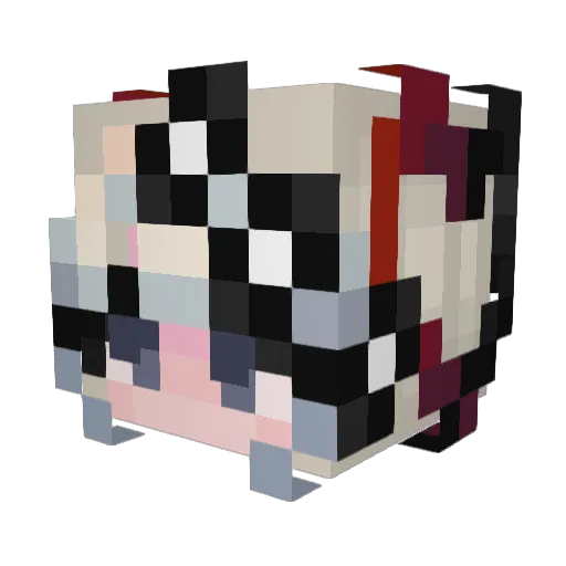 Helenaaustring12 Minecraft avatar head, 3D render