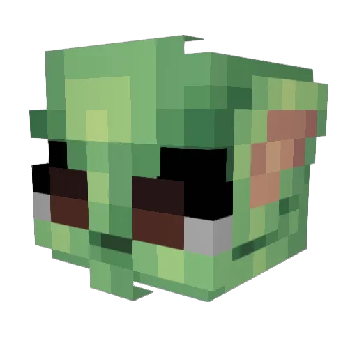 Helenode Minecraft avatar head, 3D render