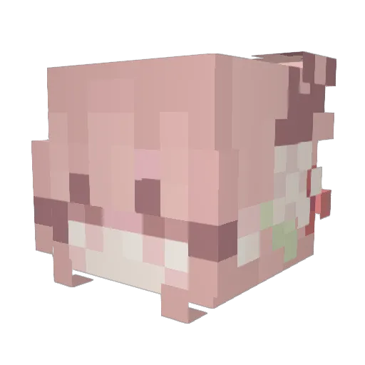 HelenofTroy Minecraft avatar head, 3D render