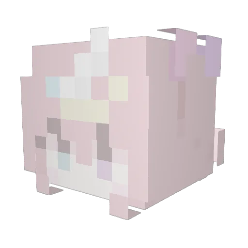 Helewidis Minecraft avatar head, 3D render