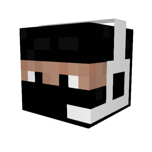 Helfry Minecraft avatar head, 3D render