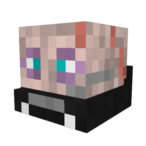 Helg0r Minecraft avatar head, 3D render