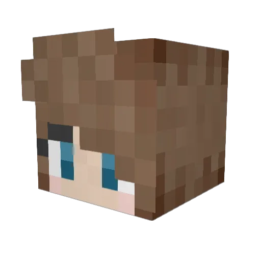 HelgaRakel Minecraft avatar head, 3D render