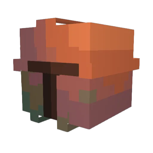 HeliQss Minecraft avatar head, 3D render