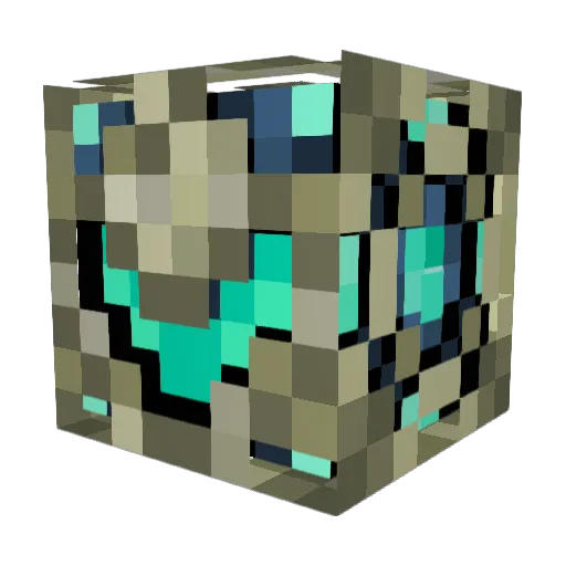 Helicop69 Minecraft avatar head, 3D render