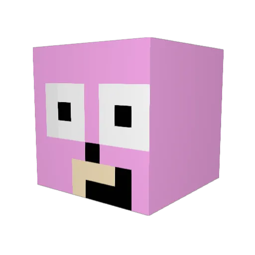 HelicopterMoney1 Minecraft avatar head, 3D render