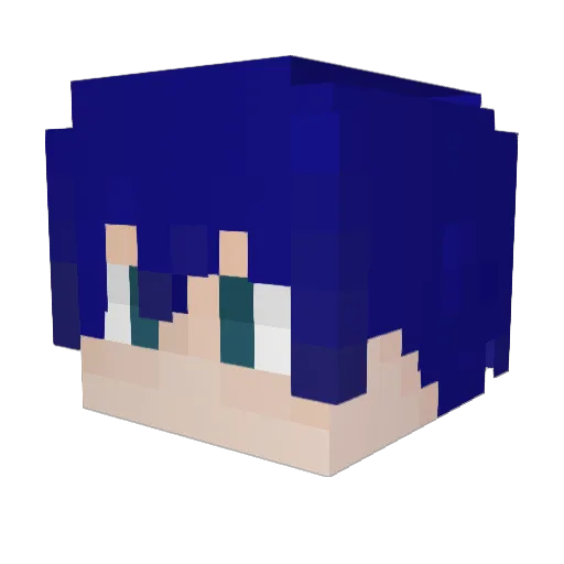 Helinklp Minecraft avatar head, 3D render