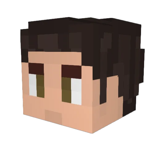 Helio9938 Minecraft avatar head, 3D render