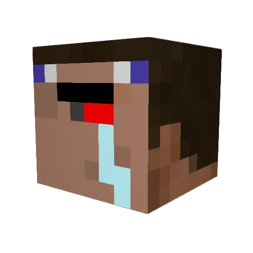 Heliorm92 Minecraft avatar head, 3D render