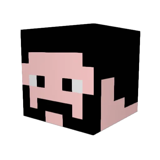 Helios1984 Minecraft avatar head, 3D render