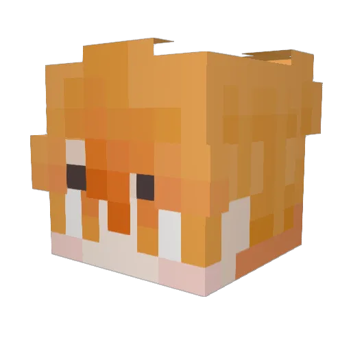 HeliosAshes Minecraft avatar head, 3D render