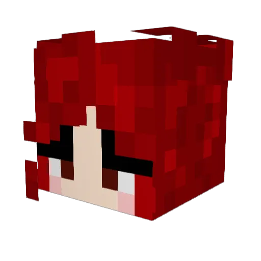 Heliosoliss Minecraft avatar head, 3D render