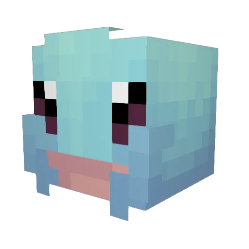 Helis555 Minecraft avatar head, 3D render