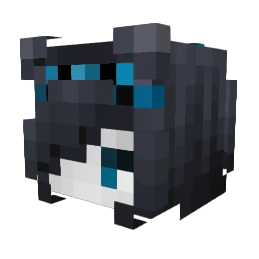 HeliusMB Minecraft avatar head, 3D render