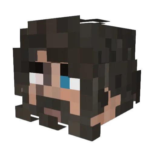 Helix219 Minecraft avatar head, 3D render