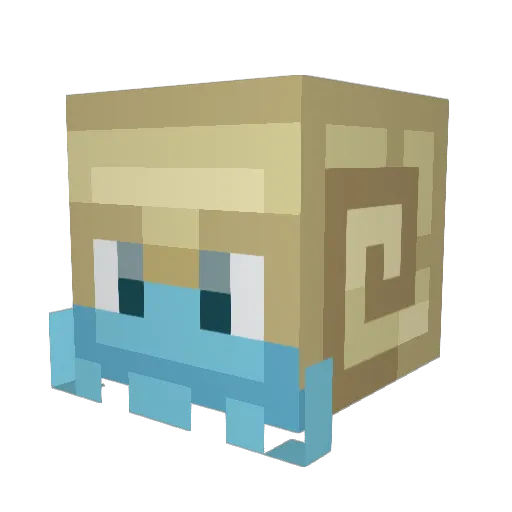 Helix237 Minecraft avatar head, 3D render